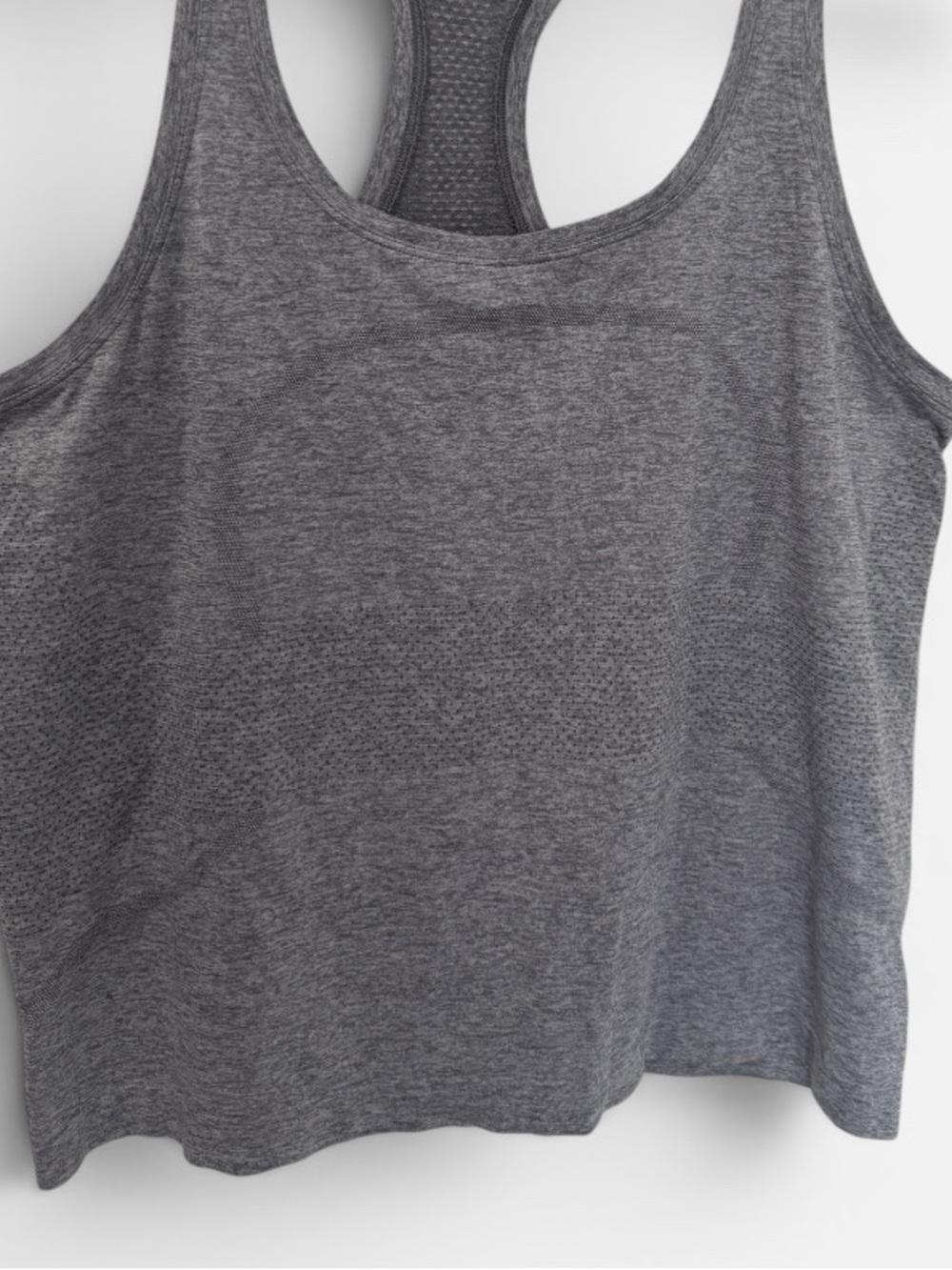 Lululemon Swiftly Tech Racerback Women's Tank Top in Heathered Gray Sz. 12 - Picture 4 of 4